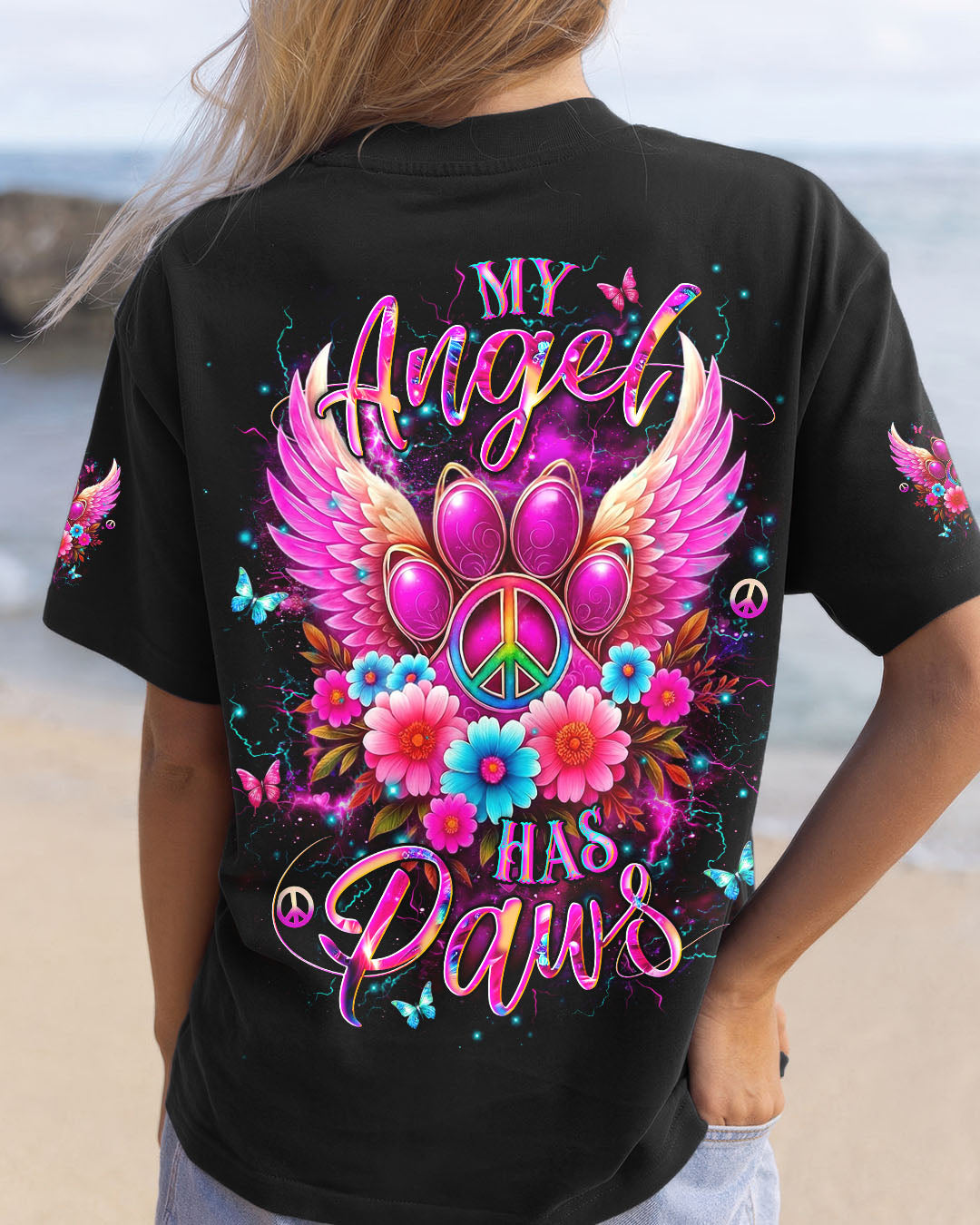 MY ANGEL HAS PAWS ALL OVER PRINT - YHDU1106252