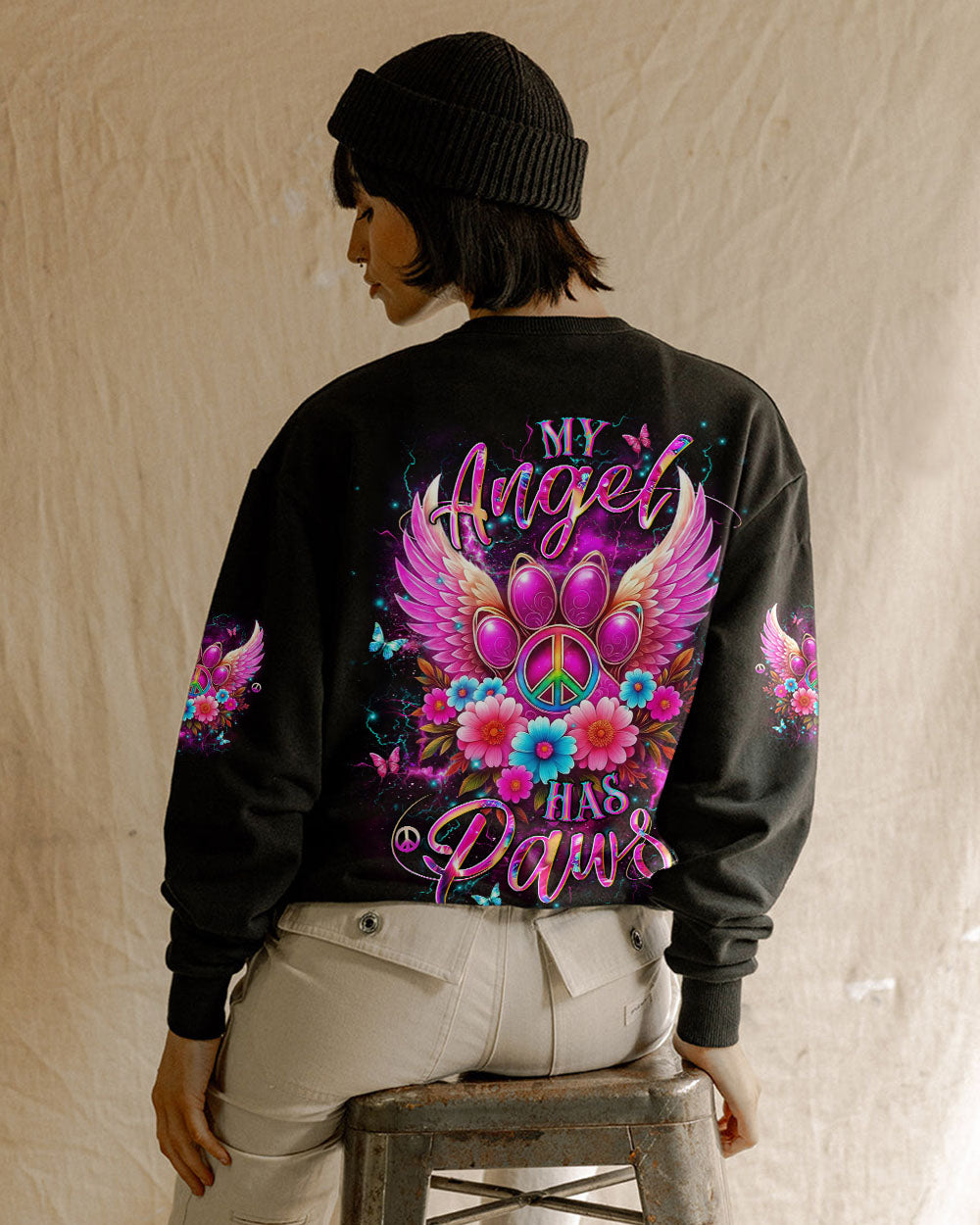 MY ANGEL HAS PAWS ALL OVER PRINT - YHDU1106252