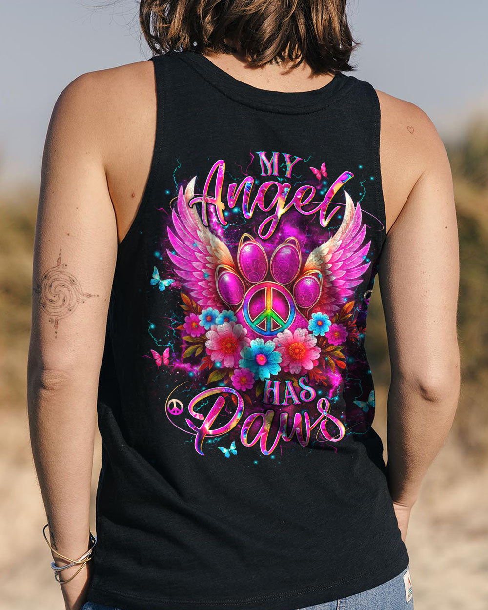 MY ANGEL HAS PAWS ALL OVER PRINT - YHDU1106252
