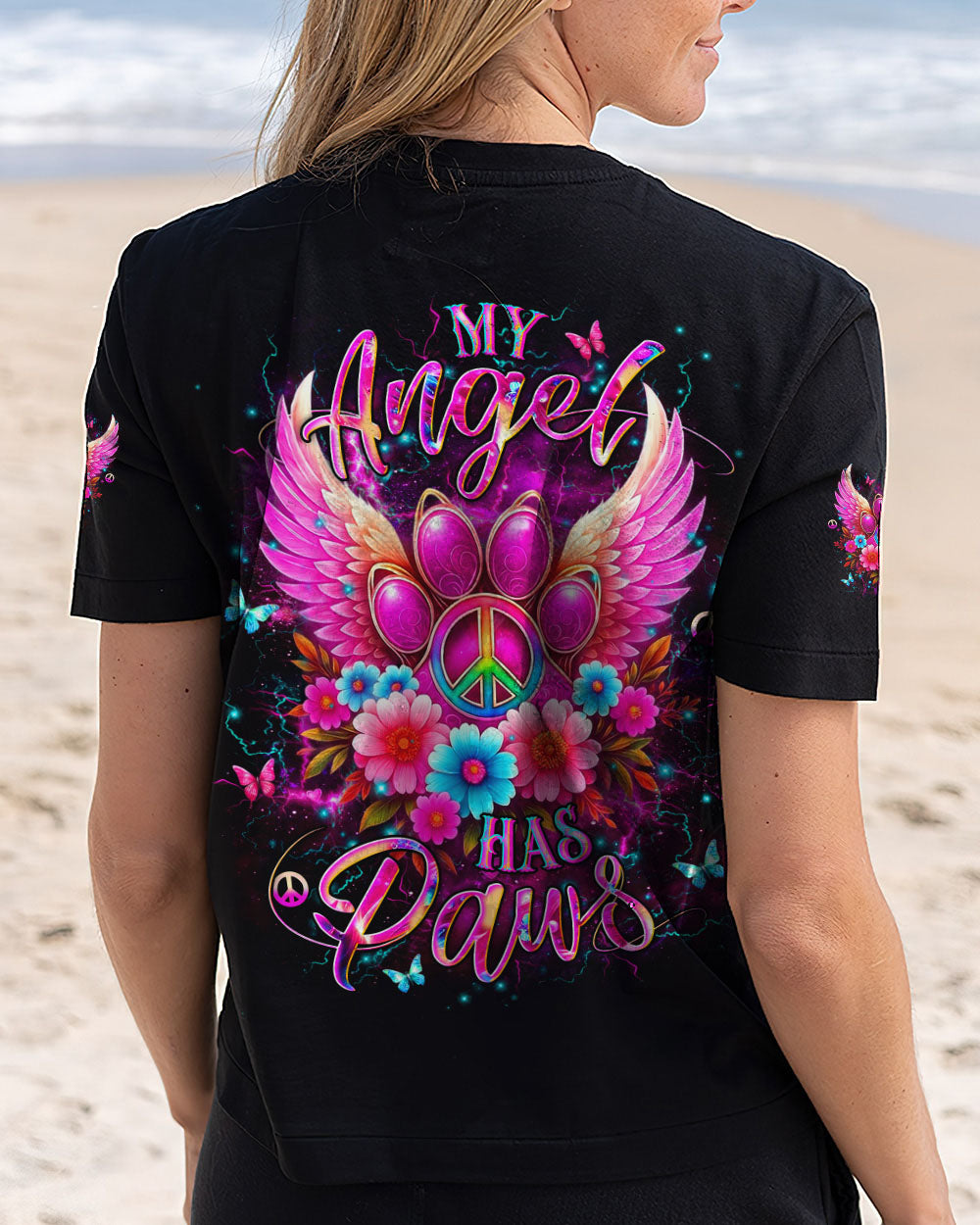MY ANGEL HAS PAWS ALL OVER PRINT - YHDU1106252