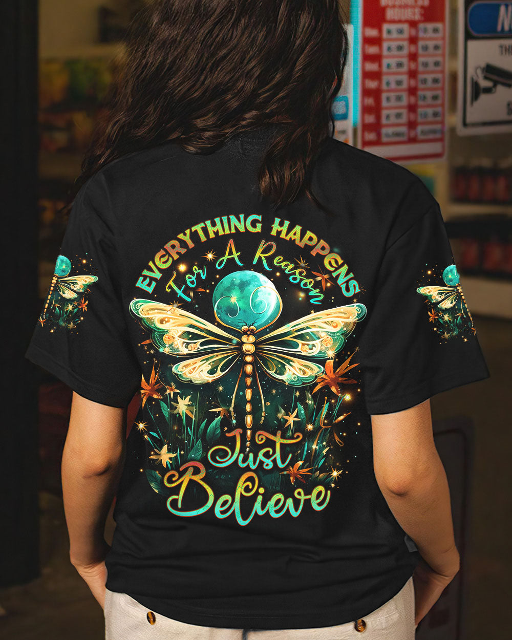 JUST BELIEVE DRAGONFLY ALL OVER PRINT - YHDU1107232