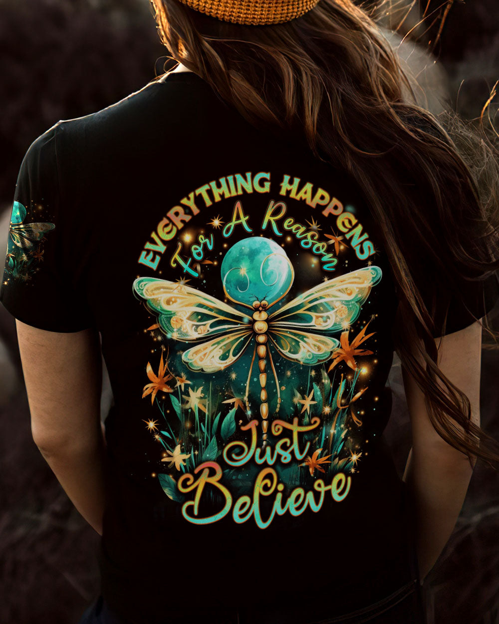 JUST BELIEVE DRAGONFLY ALL OVER PRINT - YHDU1107232