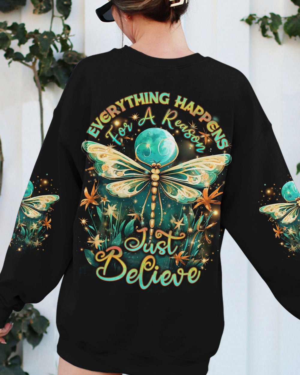 JUST BELIEVE DRAGONFLY ALL OVER PRINT - YHDU1107232