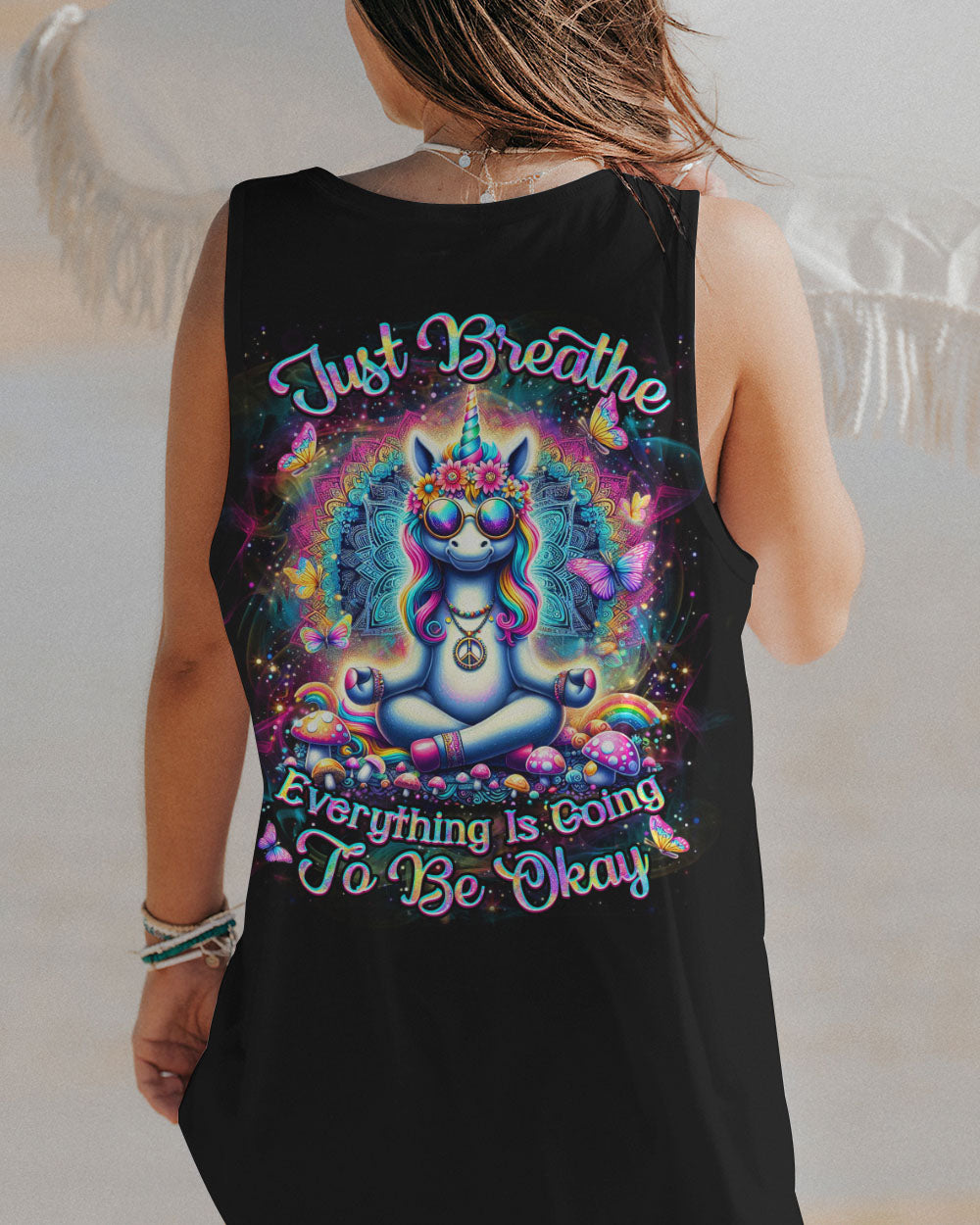 JUST BREATHE UNICORN ALL OVER PRINT - YHDU1107243