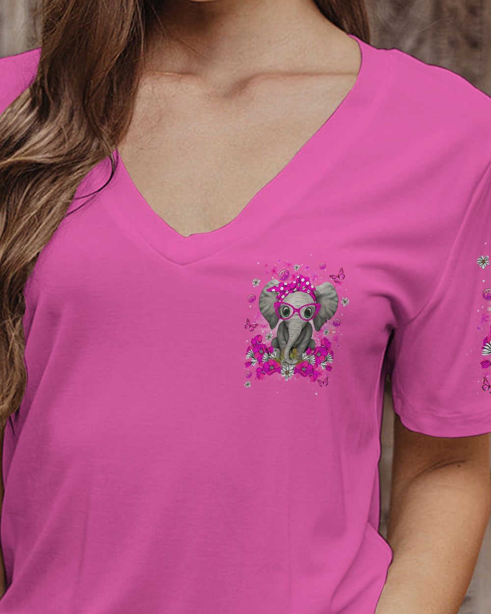 BE YOU THE WORLD WILL ADJUST ELEPHANT ALL OVER PRINT - YHDU1109238
