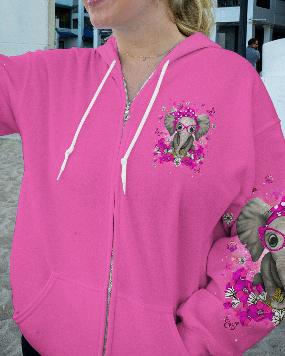 BE YOU THE WORLD WILL ADJUST ELEPHANT ALL OVER PRINT - YHDU1109238
