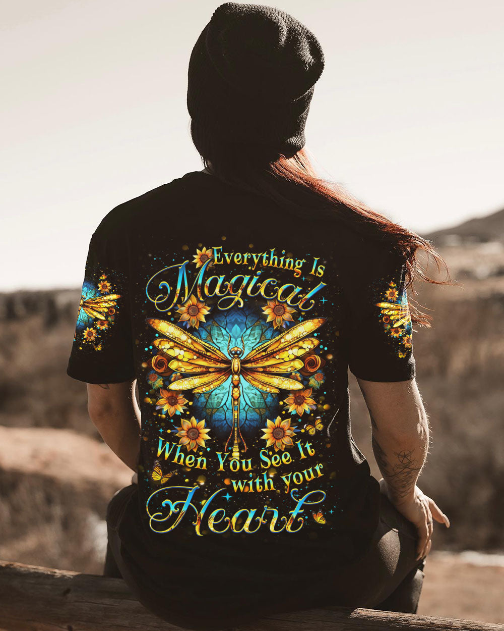 EVERYTHING IS MAGICAL WHEN YOU SEE IT DRAGONFLY ALL OVER PRINT - YHDU1110232