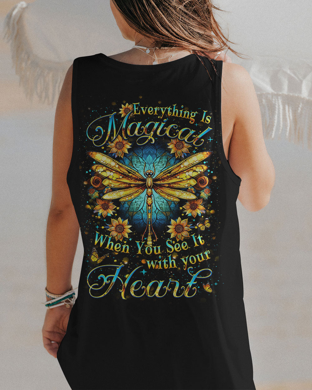 EVERYTHING IS MAGICAL WHEN YOU SEE IT DRAGONFLY ALL OVER PRINT - YHDU1110232