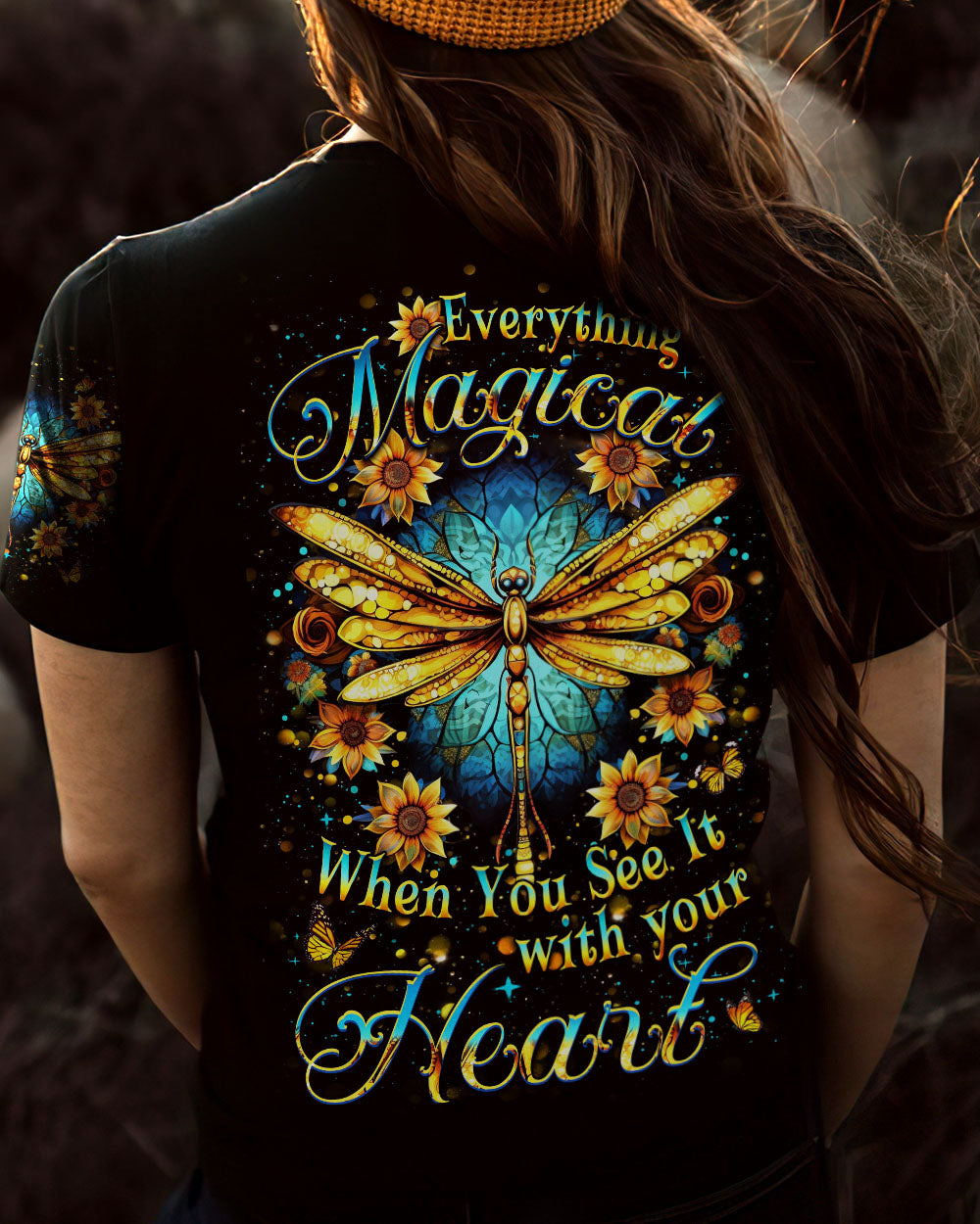 EVERYTHING IS MAGICAL WHEN YOU SEE IT DRAGONFLY ALL OVER PRINT - YHDU1110232