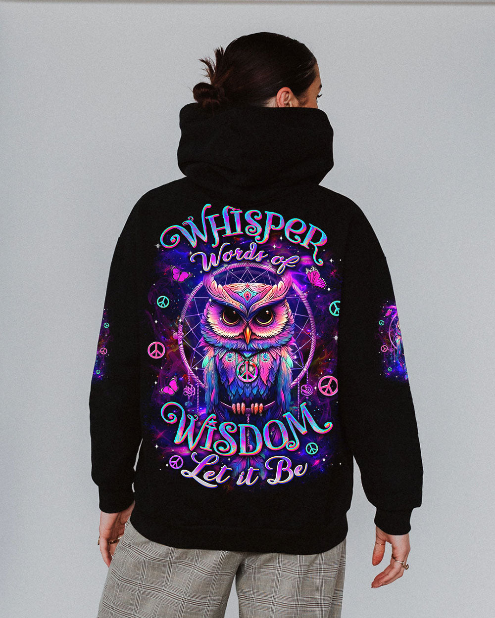 WHISPER WORDS OF WISDOM LET IT BE OWL ALL OVER PRINT - YHDU1112243