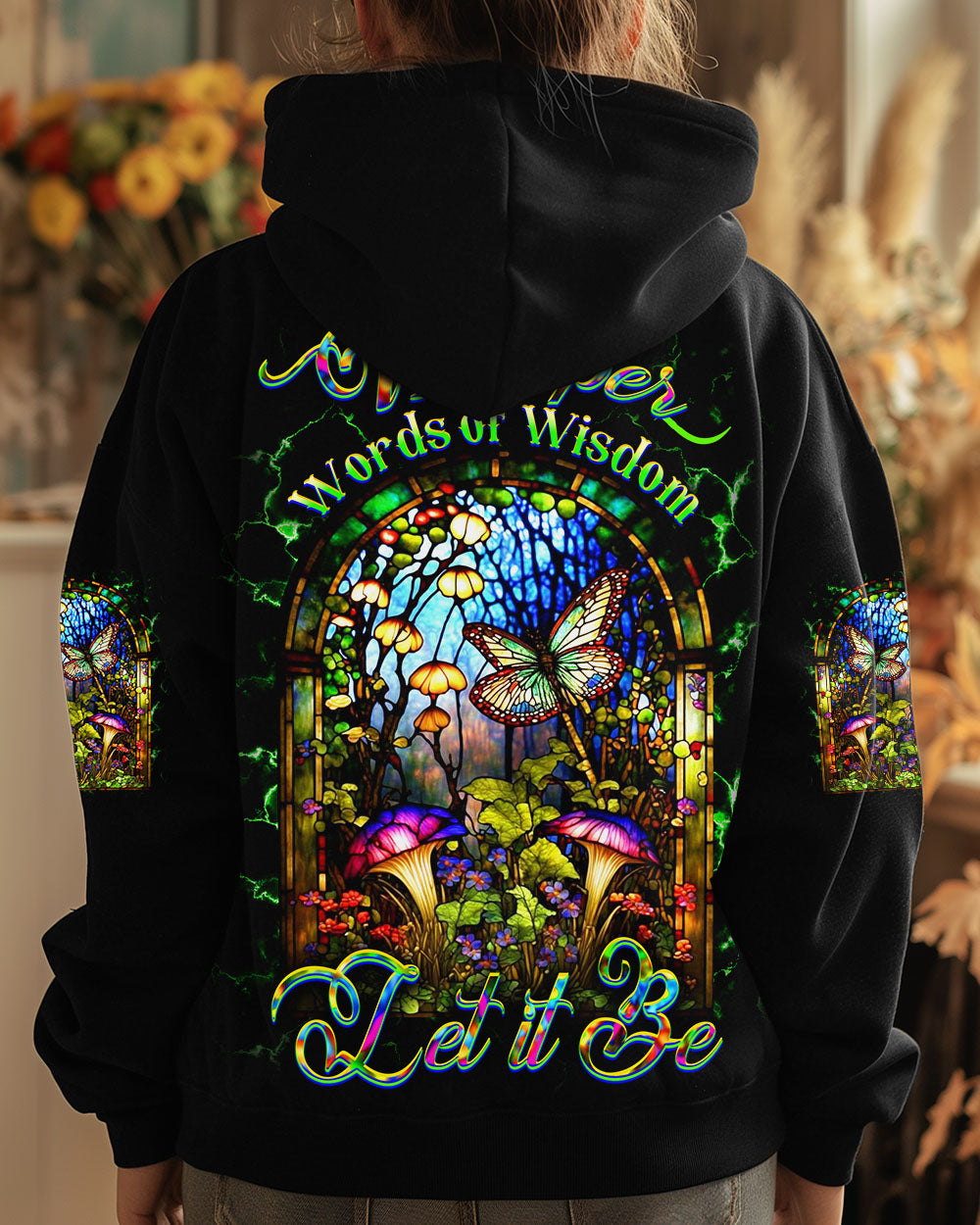 WHISPER WORDS OF WISDOM LET IT BE BUTTERFLY ALL OVER PRINT - YHDU1212242