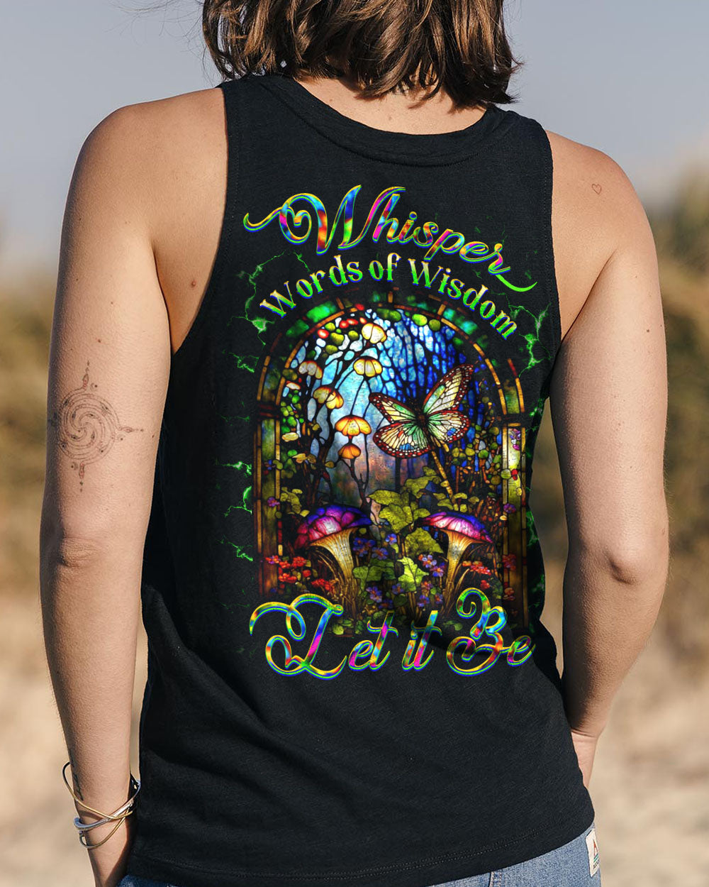 WHISPER WORDS OF WISDOM LET IT BE BUTTERFLY ALL OVER PRINT - YHDU1212242