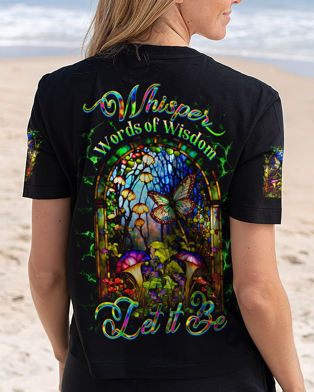 WHISPER WORDS OF WISDOM LET IT BE BUTTERFLY ALL OVER PRINT - YHDU1212242