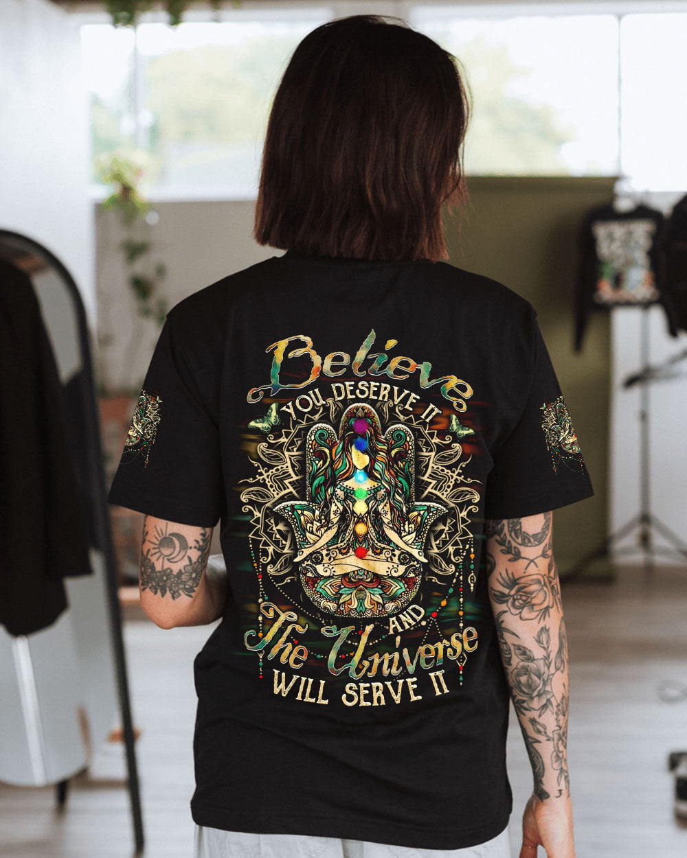 BELIEVE YOU DESERVE IT ALL OVER PRINT - YHDU1301252