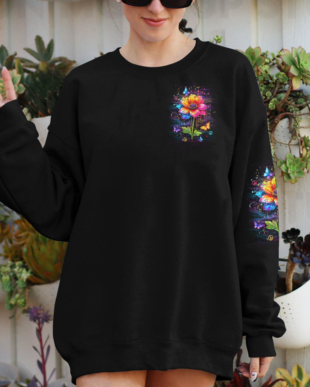 HIPPIE SOUL FLOWER ALL OVER PRINT - YHDU1302252