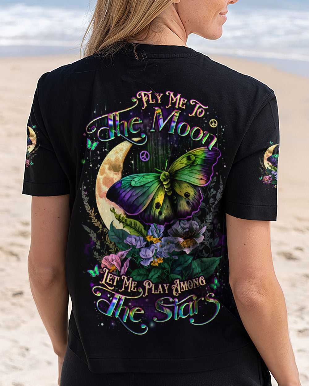 FLY ME TO THE MOON BUTTERFLY ALL OVER PRINT - YHDU1309241