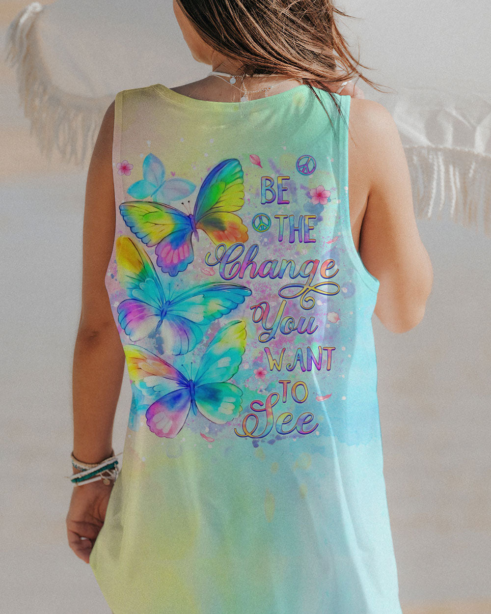 BE THE CHANGE YOU WANT TO SEE BUTTERFLY ALL OVER PRINT - YHDU1403243
