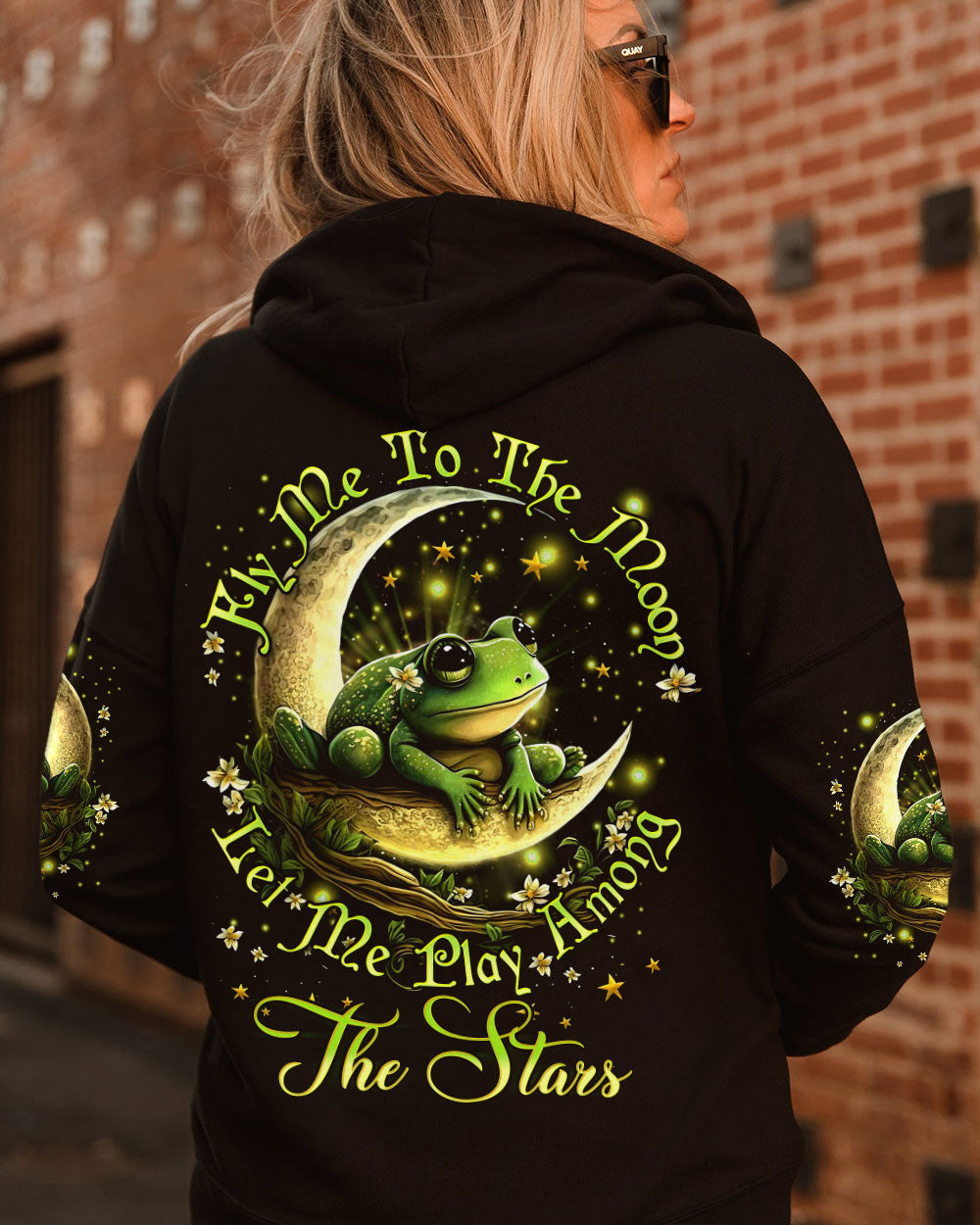 FLY ME TO THE MOON FROG ALL OVER PRINT - YHDU1406231