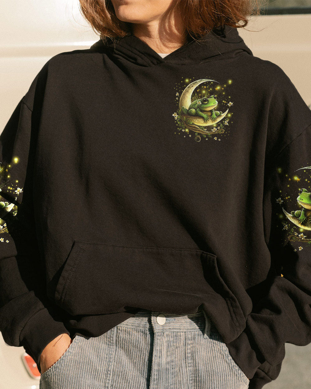 FLY ME TO THE MOON FROG ALL OVER PRINT - YHDU1406231