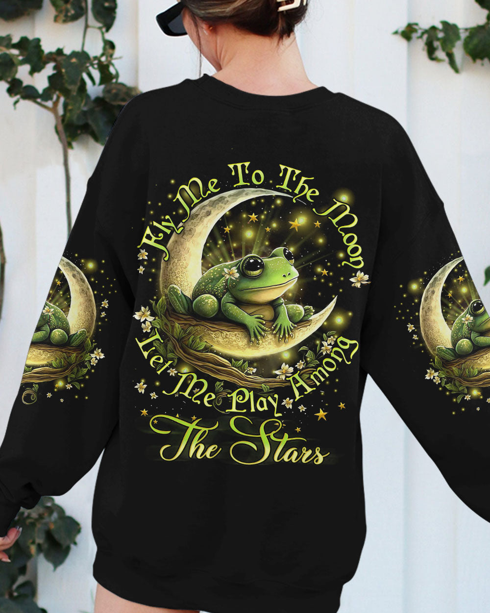 FLY ME TO THE MOON FROG ALL OVER PRINT - YHDU1406231