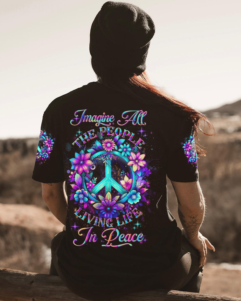 IMAGINE ALL THE PEOPLE LIVING LIFE IN PEACE ALL OVER PRINT - YHDU1407233
