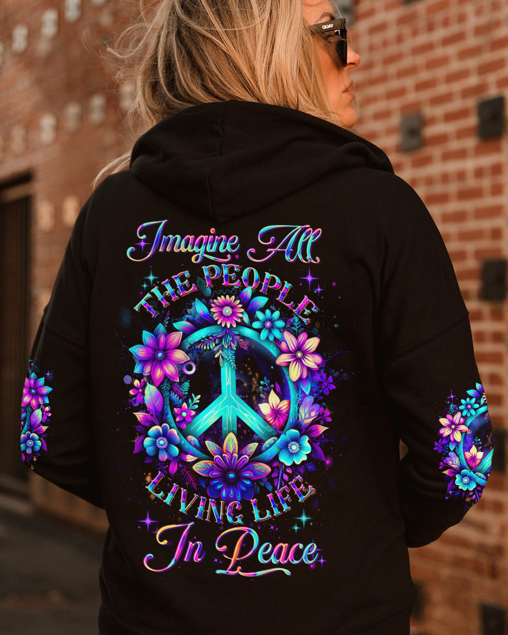 IMAGINE ALL THE PEOPLE LIVING LIFE IN PEACE ALL OVER PRINT - YHDU1407233