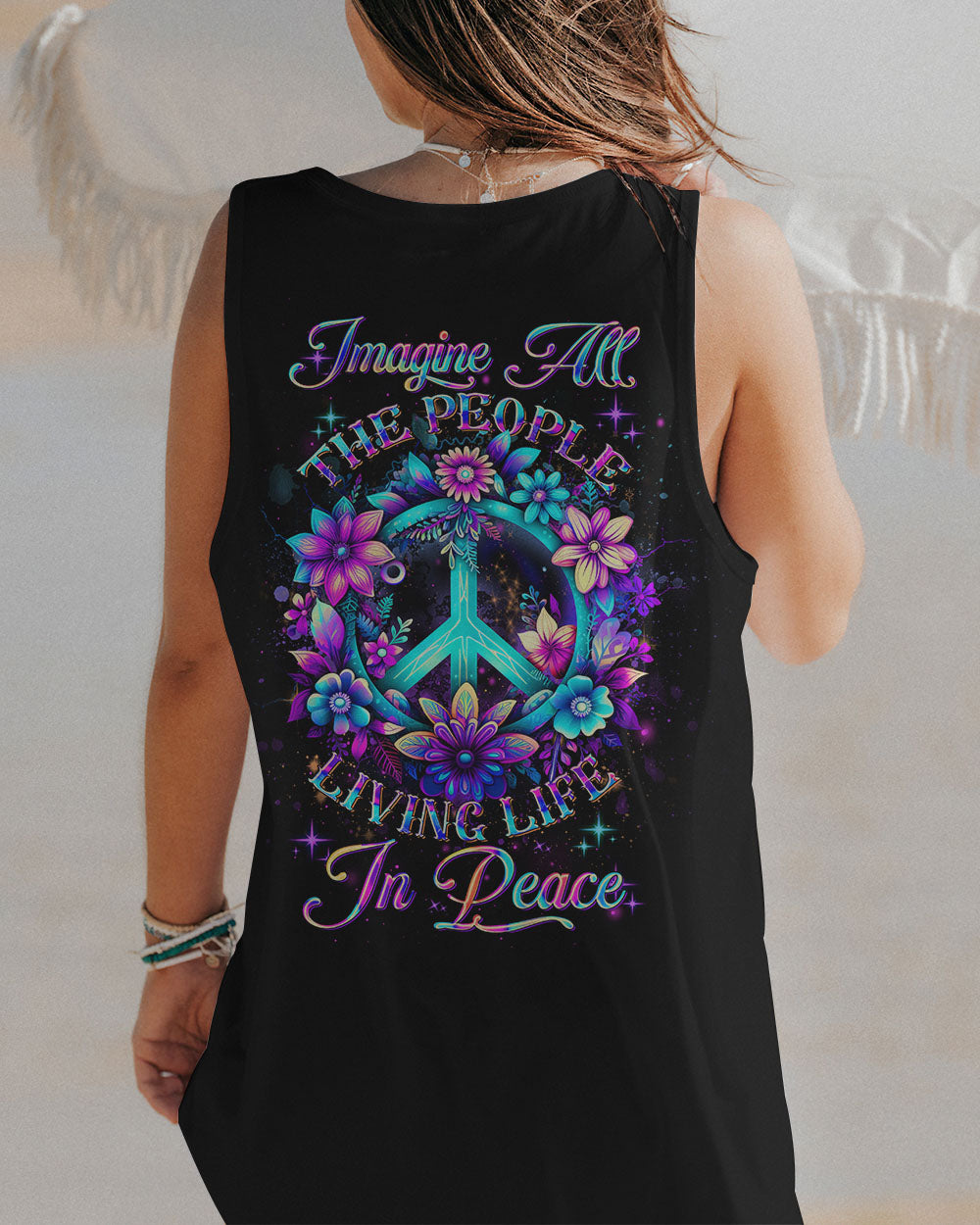 IMAGINE ALL THE PEOPLE LIVING LIFE IN PEACE ALL OVER PRINT - YHDU1407233