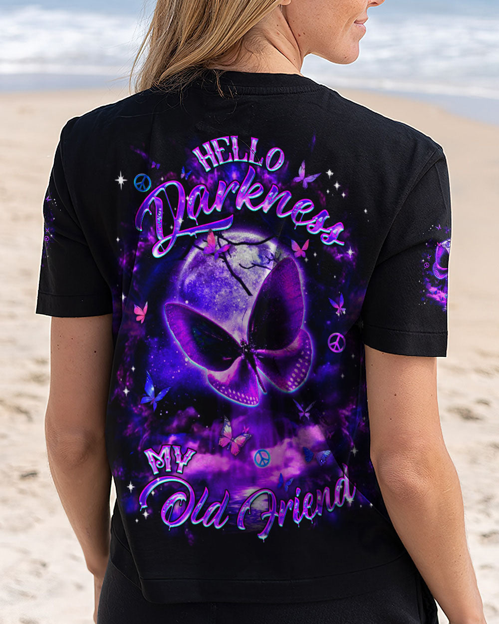 HELLO DARKNESS MY OLD FRIEND BUTTERFLY ALL OVER PRINT - YHDU1411241