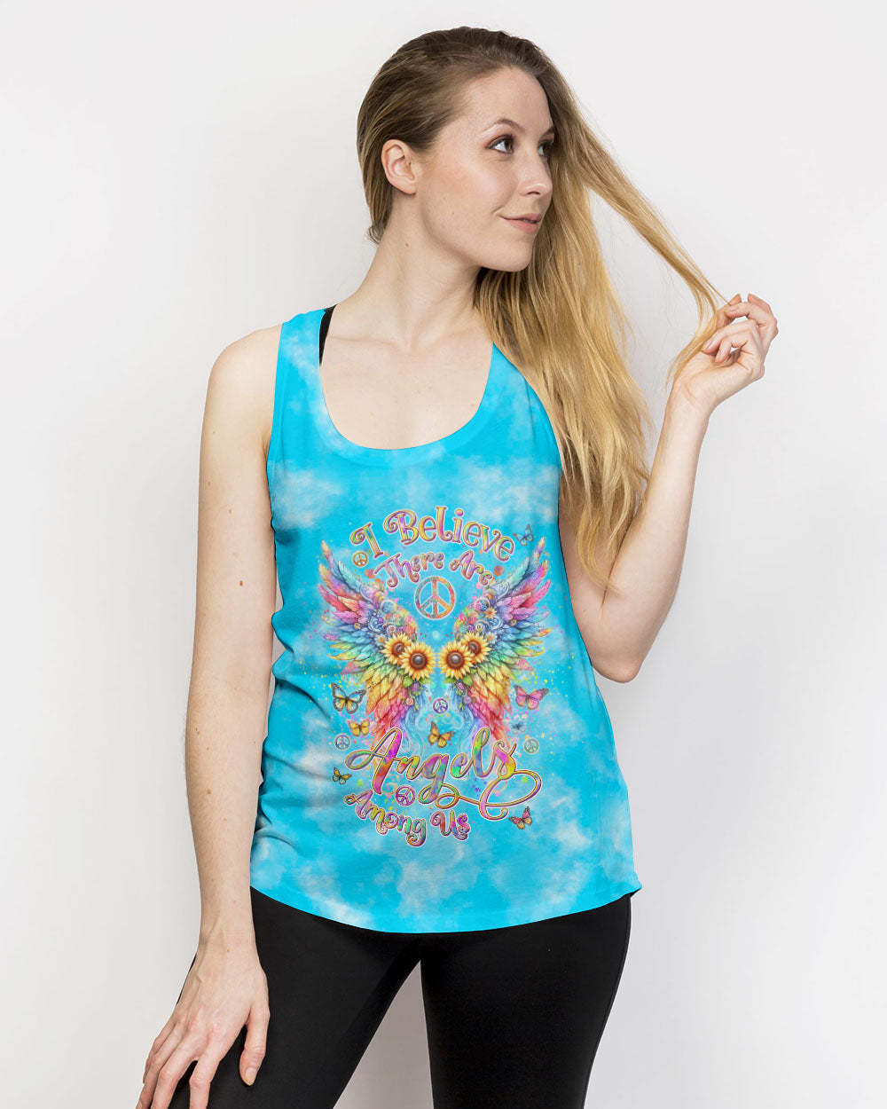 I BELIEVE THERE ARE ANGELS AMONG US WINGS ALL OVER PRINT - YHDU1505242