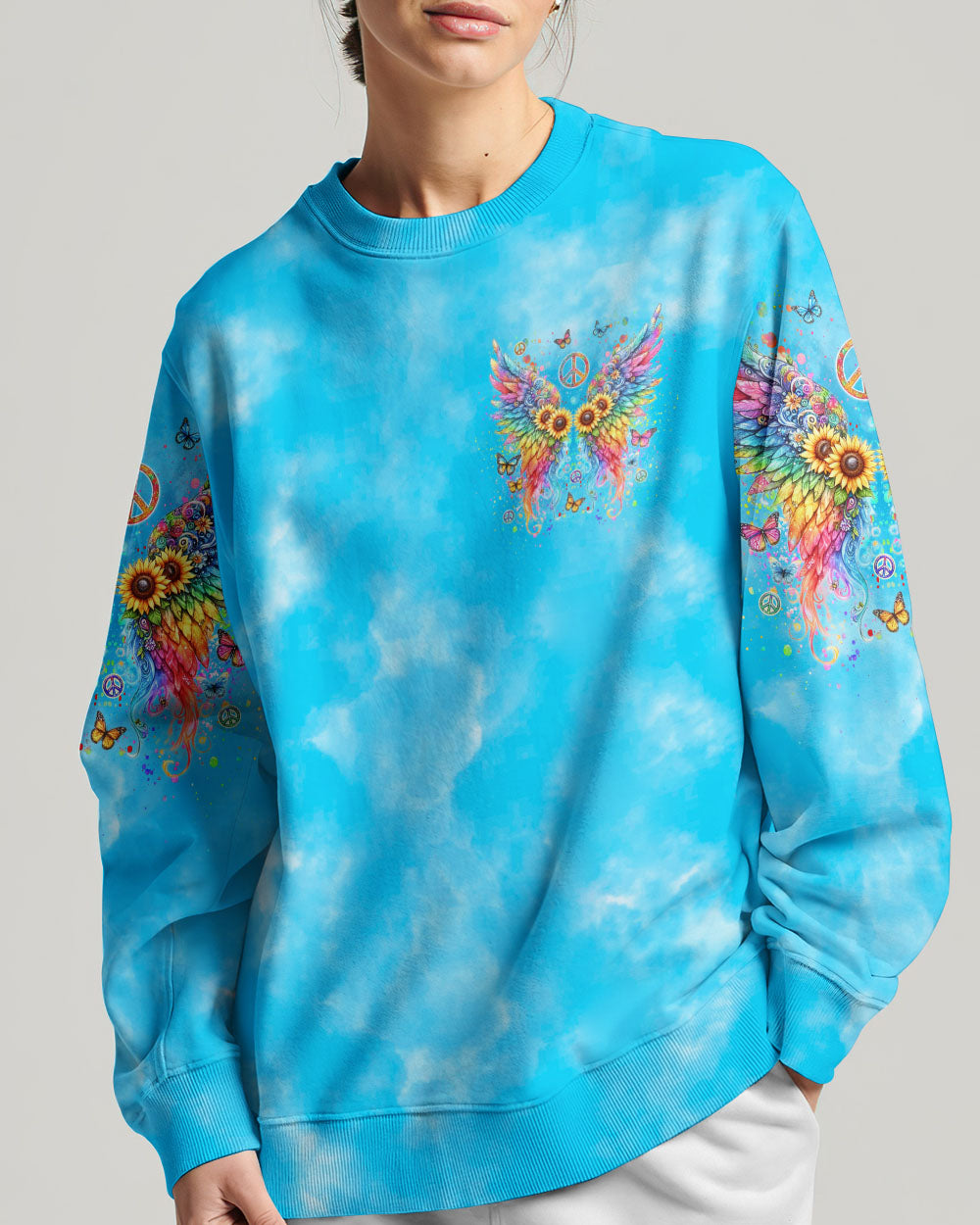 I BELIEVE THERE ARE ANGELS AMONG US WINGS ALL OVER PRINT - YHDU1505242