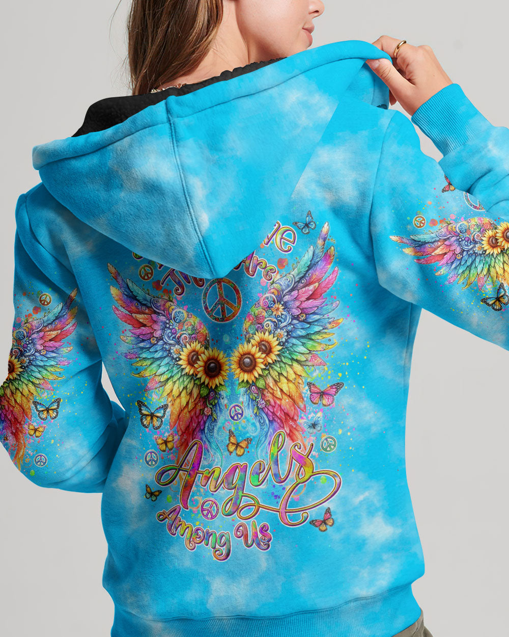 I BELIEVE THERE ARE ANGELS AMONG US WINGS ALL OVER PRINT - YHDU1505242