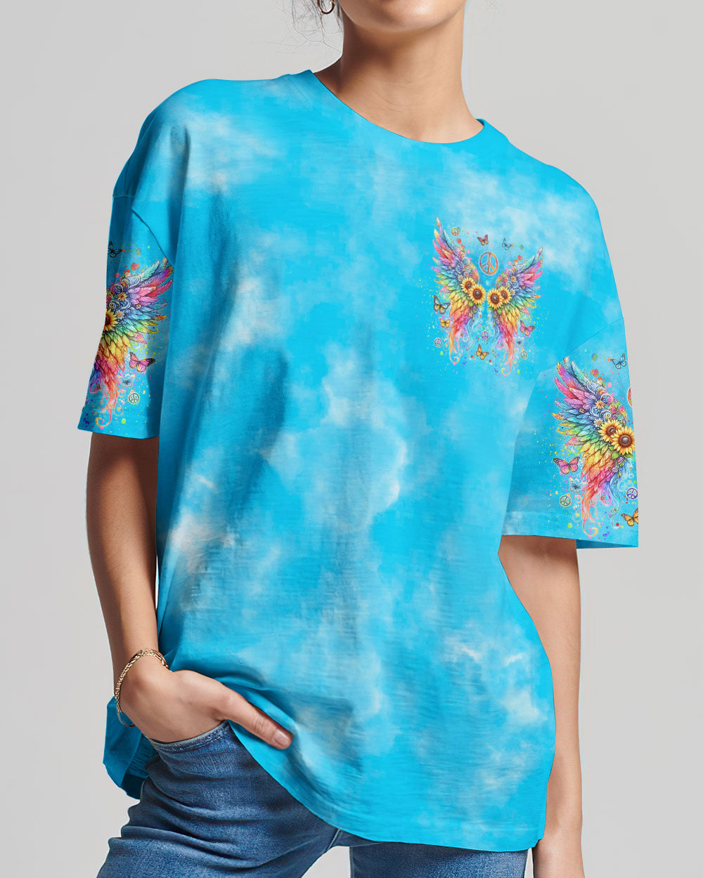 I BELIEVE THERE ARE ANGELS AMONG US WINGS ALL OVER PRINT - YHDU1505242