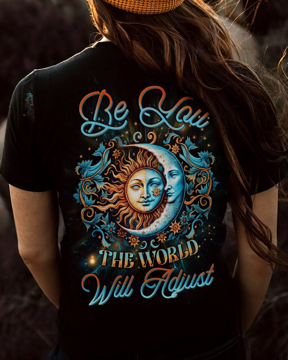 BE YOU THE WORLD WILL ADJUST ALL OVER PRINT - YHDU1506231