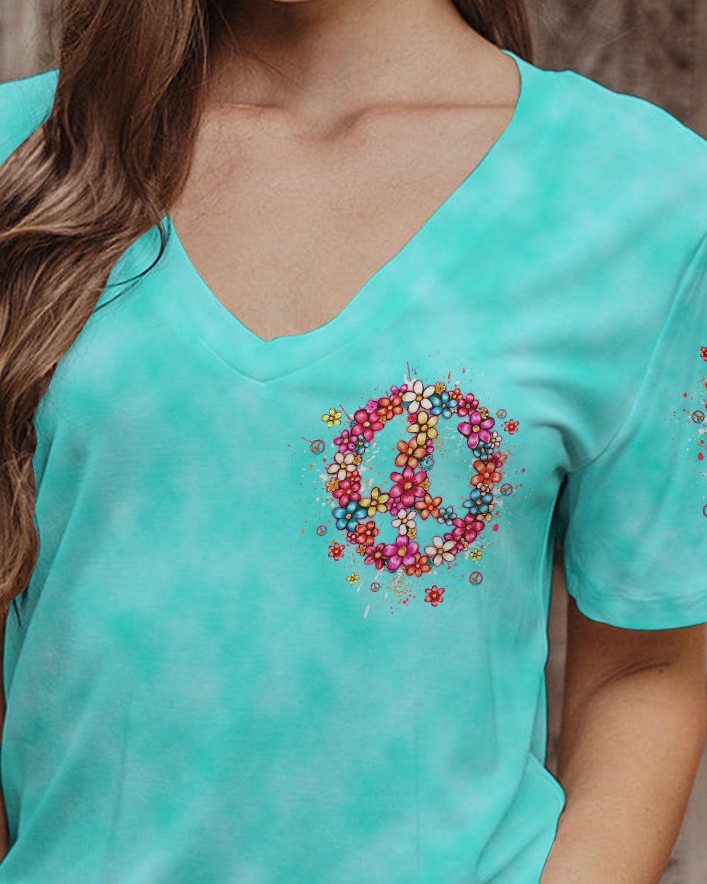 NEVER UNDERESTIMATE HIPPIE GRANDMA ALL OVER PRINT - YHDU1506233