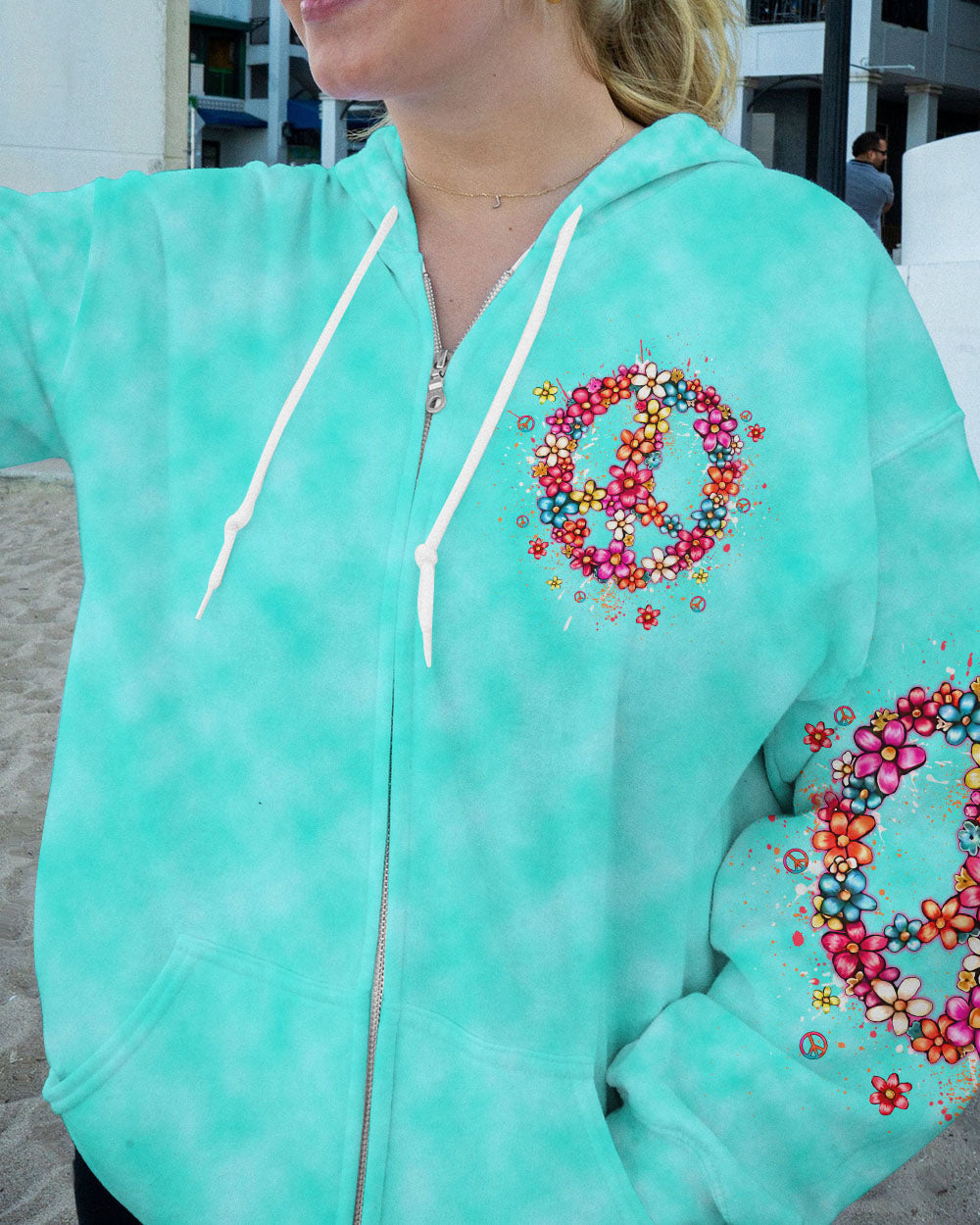 NEVER UNDERESTIMATE HIPPIE GRANDMA ALL OVER PRINT - YHDU1506233