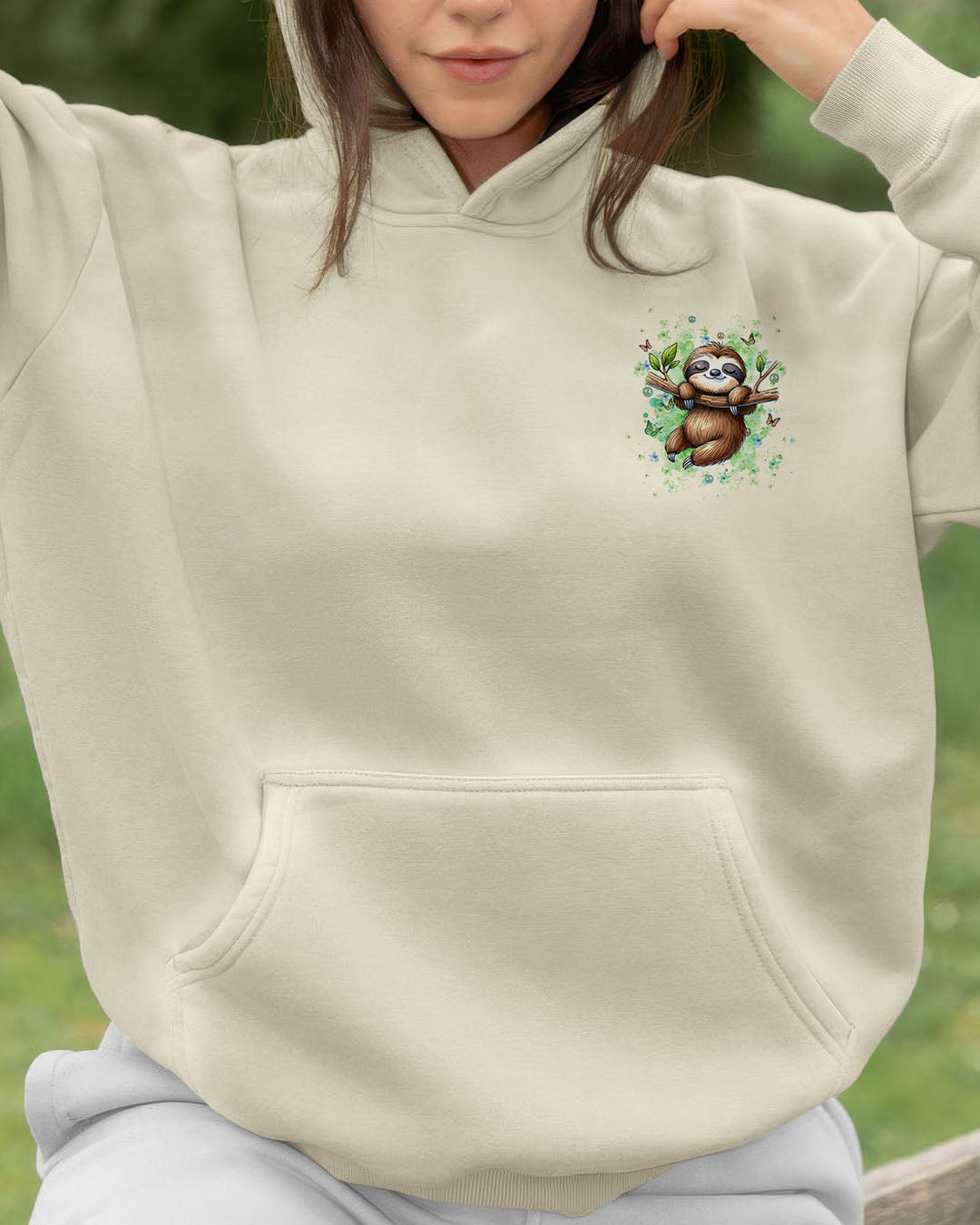 JUST BREATHE SLOTH ALL OVER PRINT - YHDU1507251