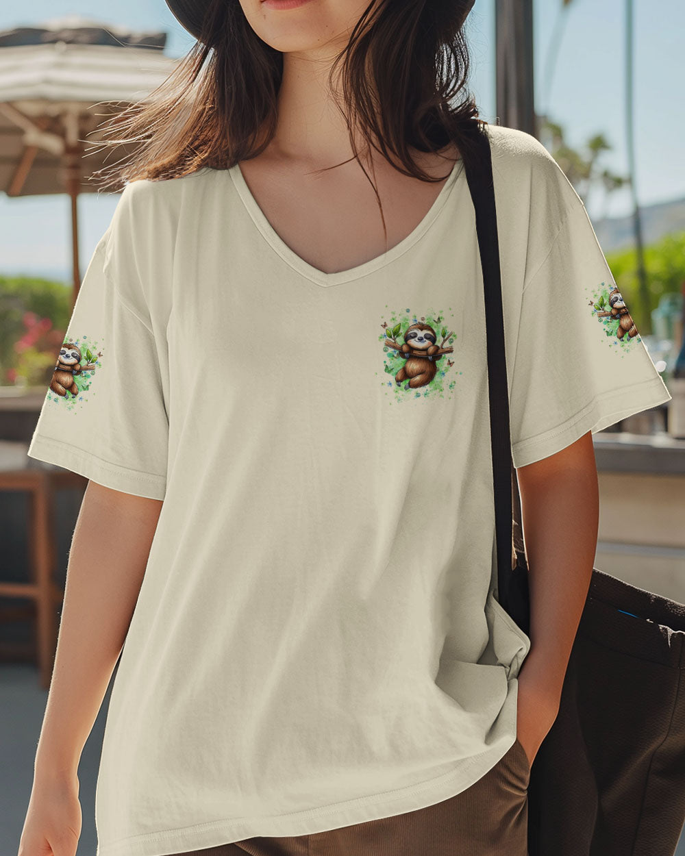 JUST BREATHE SLOTH ALL OVER PRINT - YHDU1507251
