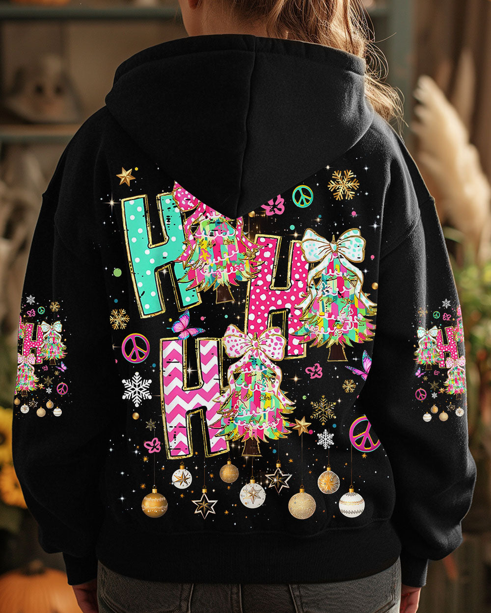 HOHOHO CHRISTMAS TREES ALL OVER PRINT - YHDU1511245