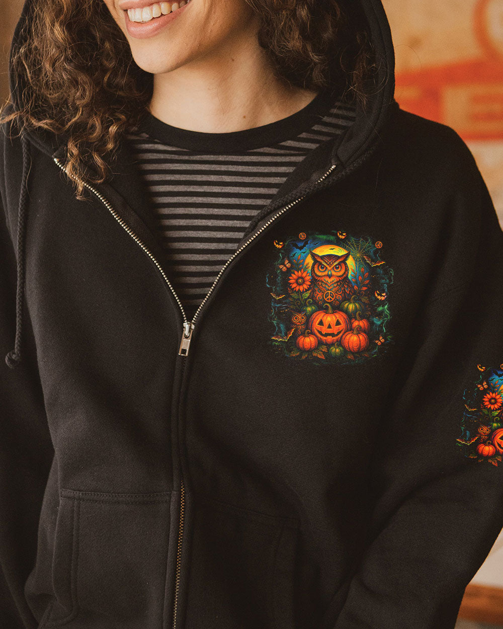 HELLO DARKNESS MY OLD FRIEND OWL HALLOWEEN ALL OVER PRINT - YHDU1607253