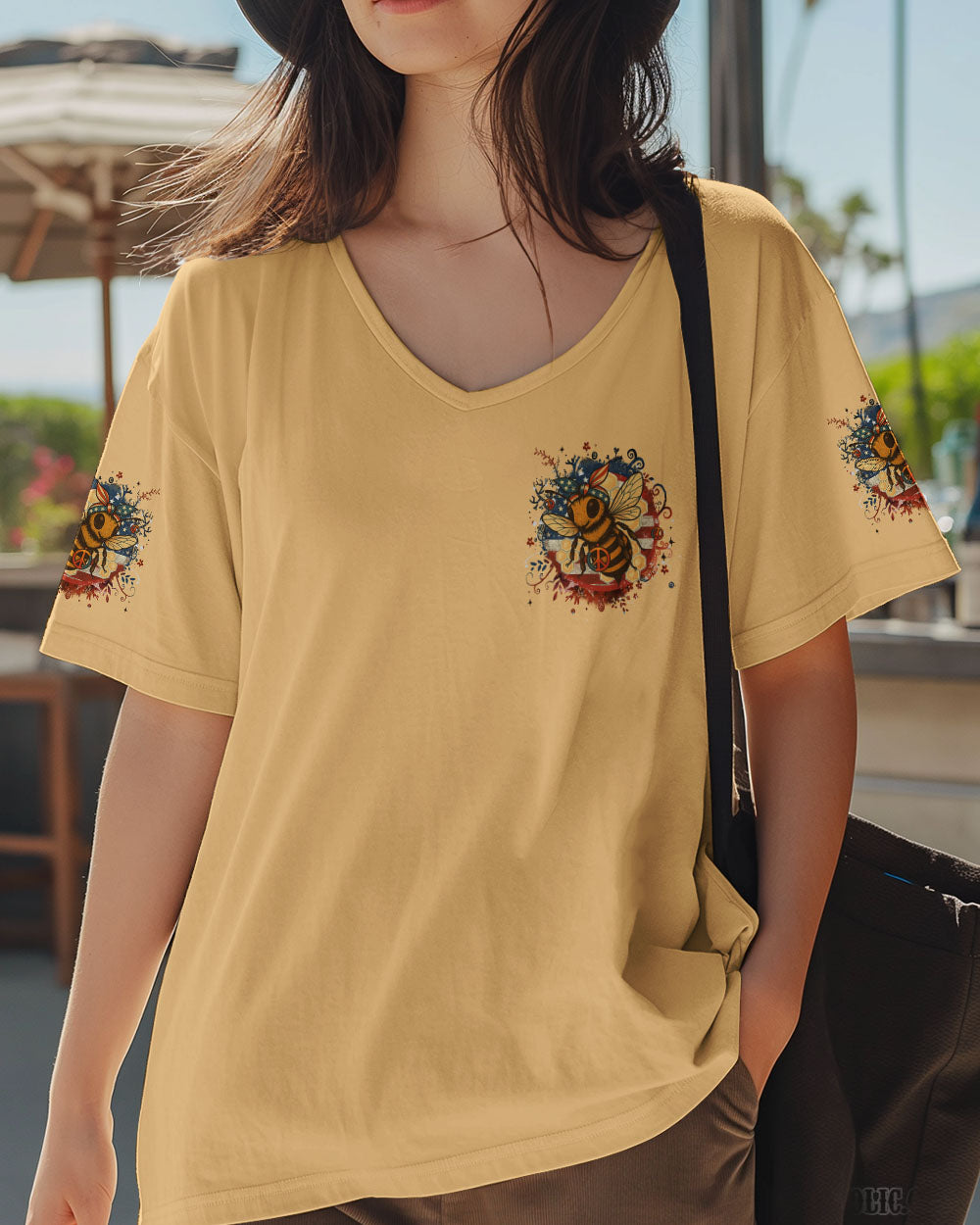IN A WORLD WHERE YOU CAN BE ANYTHING BEE KIND ALL OVER PRINT - YHDU1706252