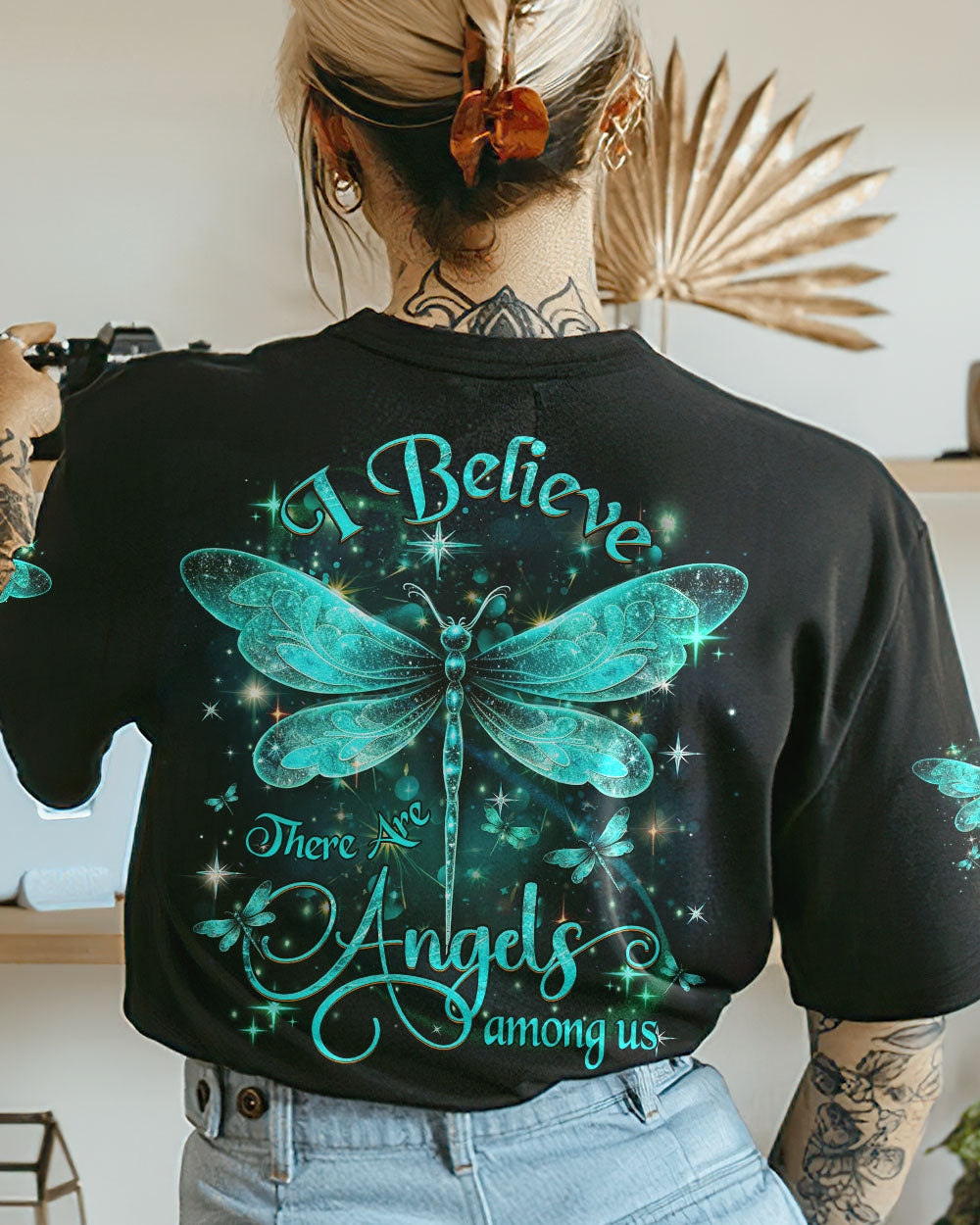 I BELIEVE THERE ARE ANGELS AMONG US ALL OVER PRINT - YHDU1707231