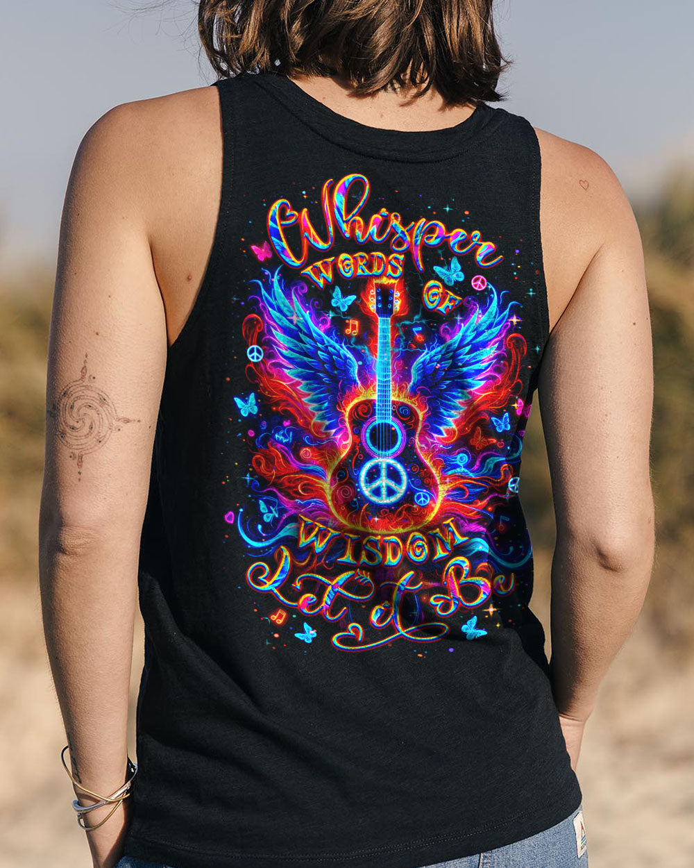 WHISPER WORDS OF WISDOM LET IT BE GUITAR ALL OVER PRINT - YHDU1804253