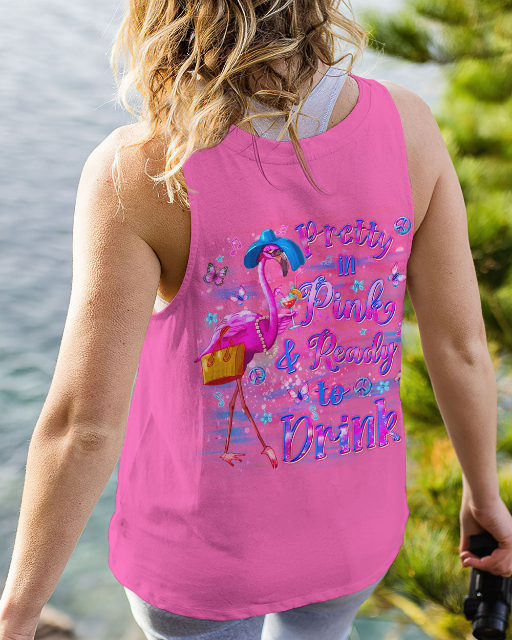 PRETTY IN PINK FLAMINGO ALL OVER PRINT - YHDU1806243