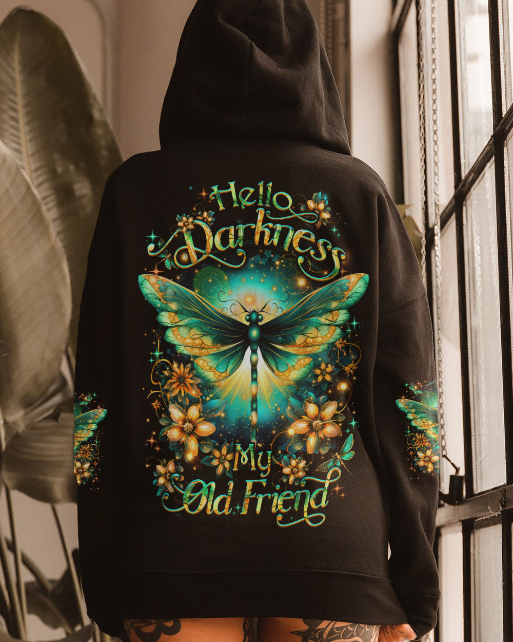 HELLO DARKNESS MY OLD FRIEND DRAGONFLY ALL OVER PRINT - YHDU1807231