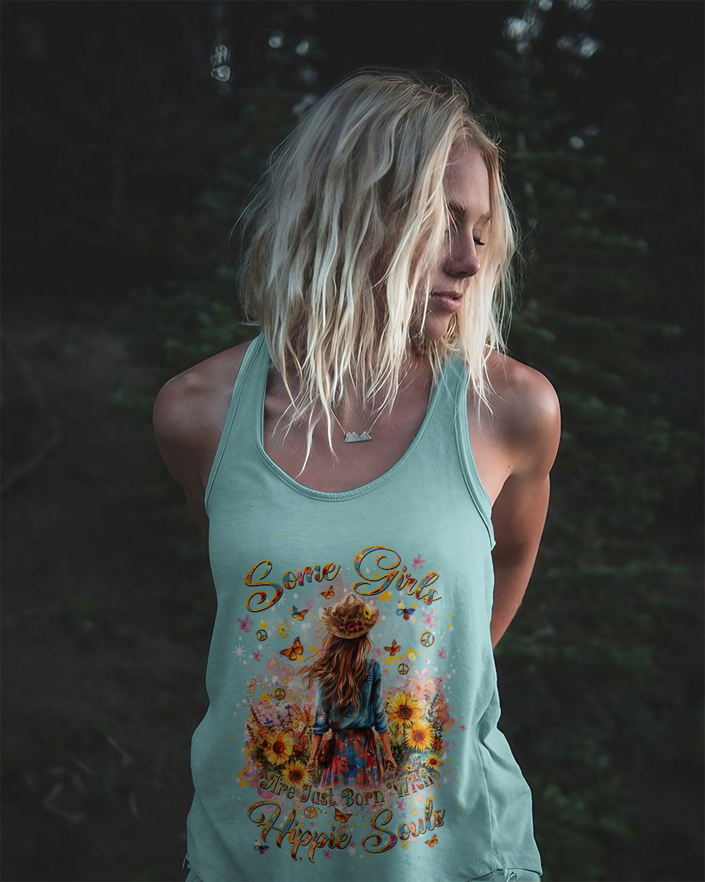 SOME GIRLS ARE JUST BORN WITH HIPPIE SOULS ALL OVER PRINT - YHDU1810245