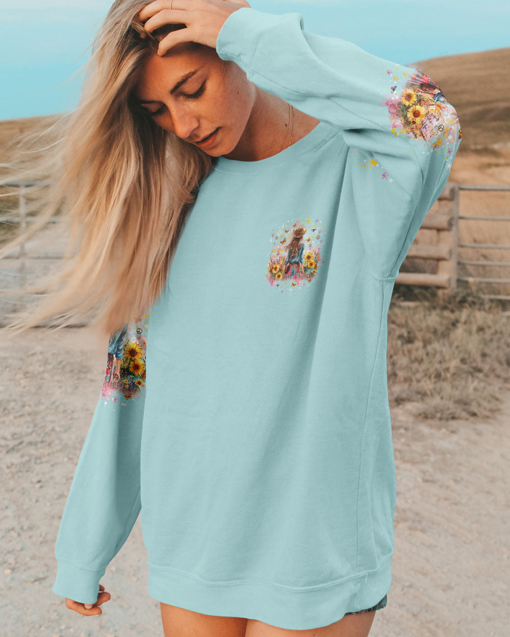 SOME GIRLS ARE JUST BORN WITH HIPPIE SOULS ALL OVER PRINT - YHDU1810245
