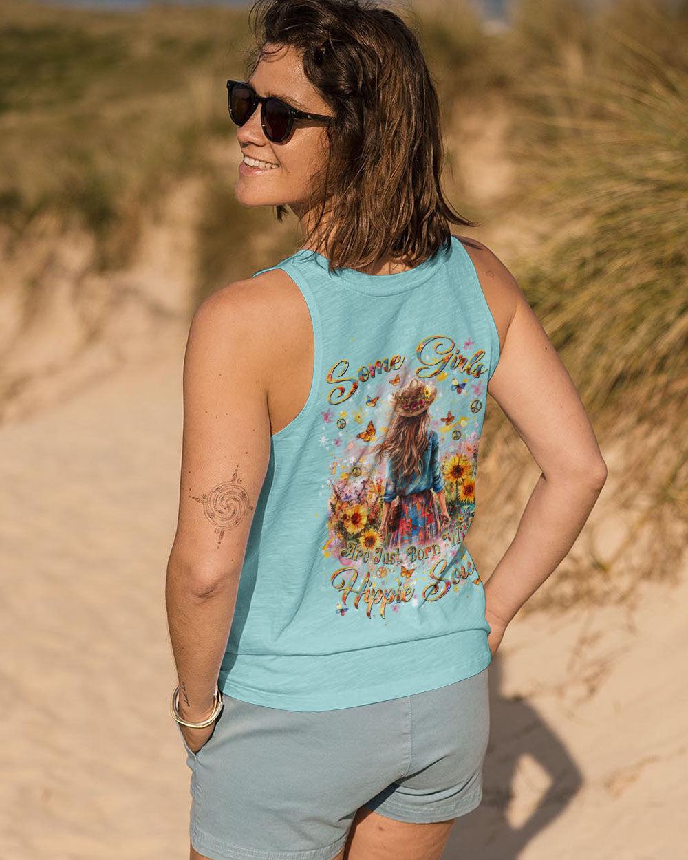 SOME GIRLS ARE JUST BORN WITH HIPPIE SOULS ALL OVER PRINT - YHDU1810245