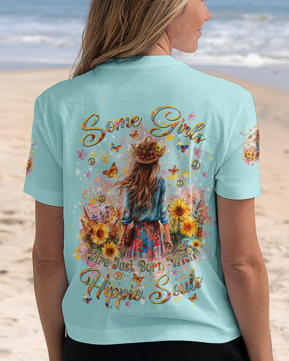 SOME GIRLS ARE JUST BORN WITH HIPPIE SOULS ALL OVER PRINT - YHDU1810245