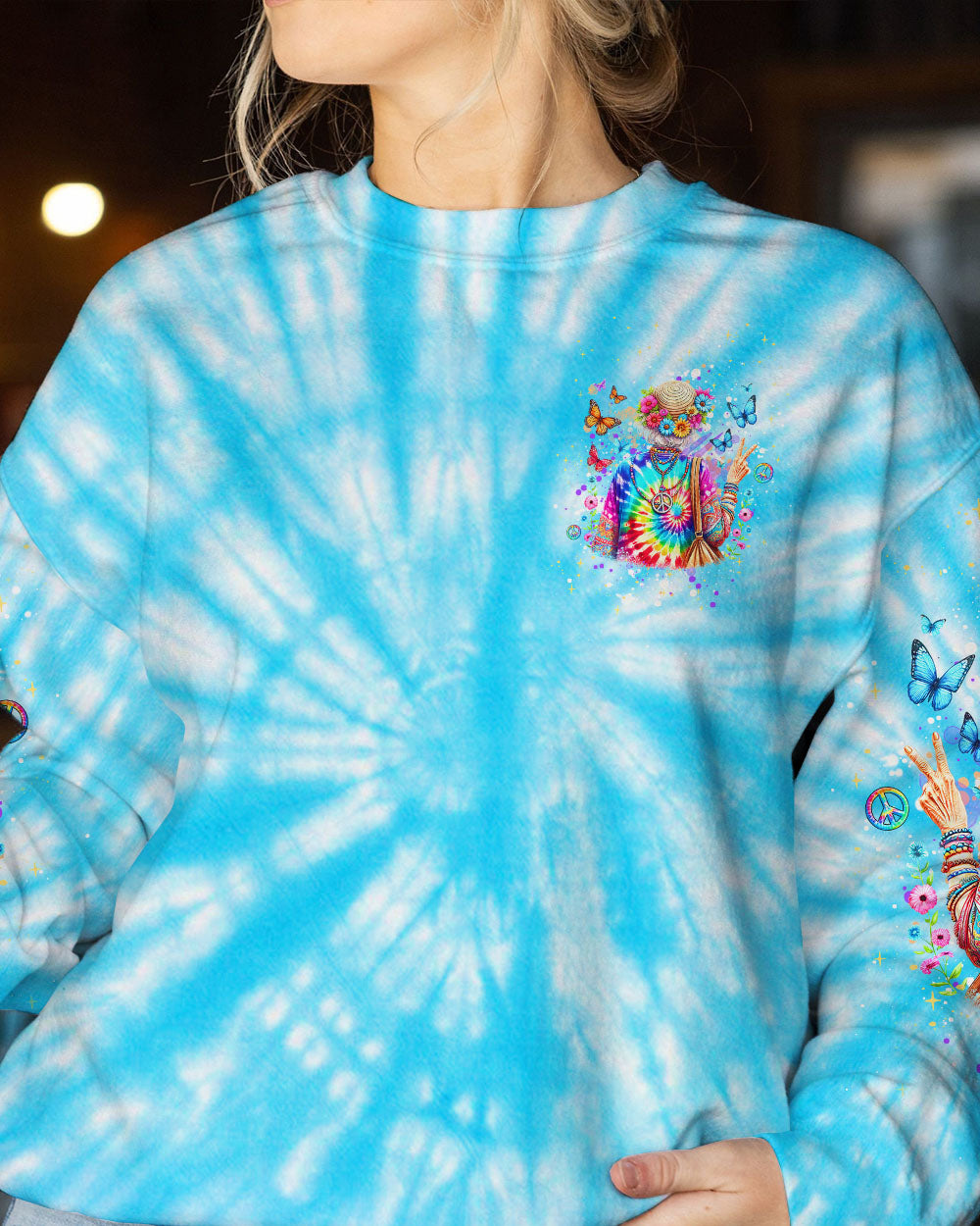 OLD HIPPIES DON'T DIE HIPPIE GRANDMAS ALL OVER PRINT - YHDU1812232