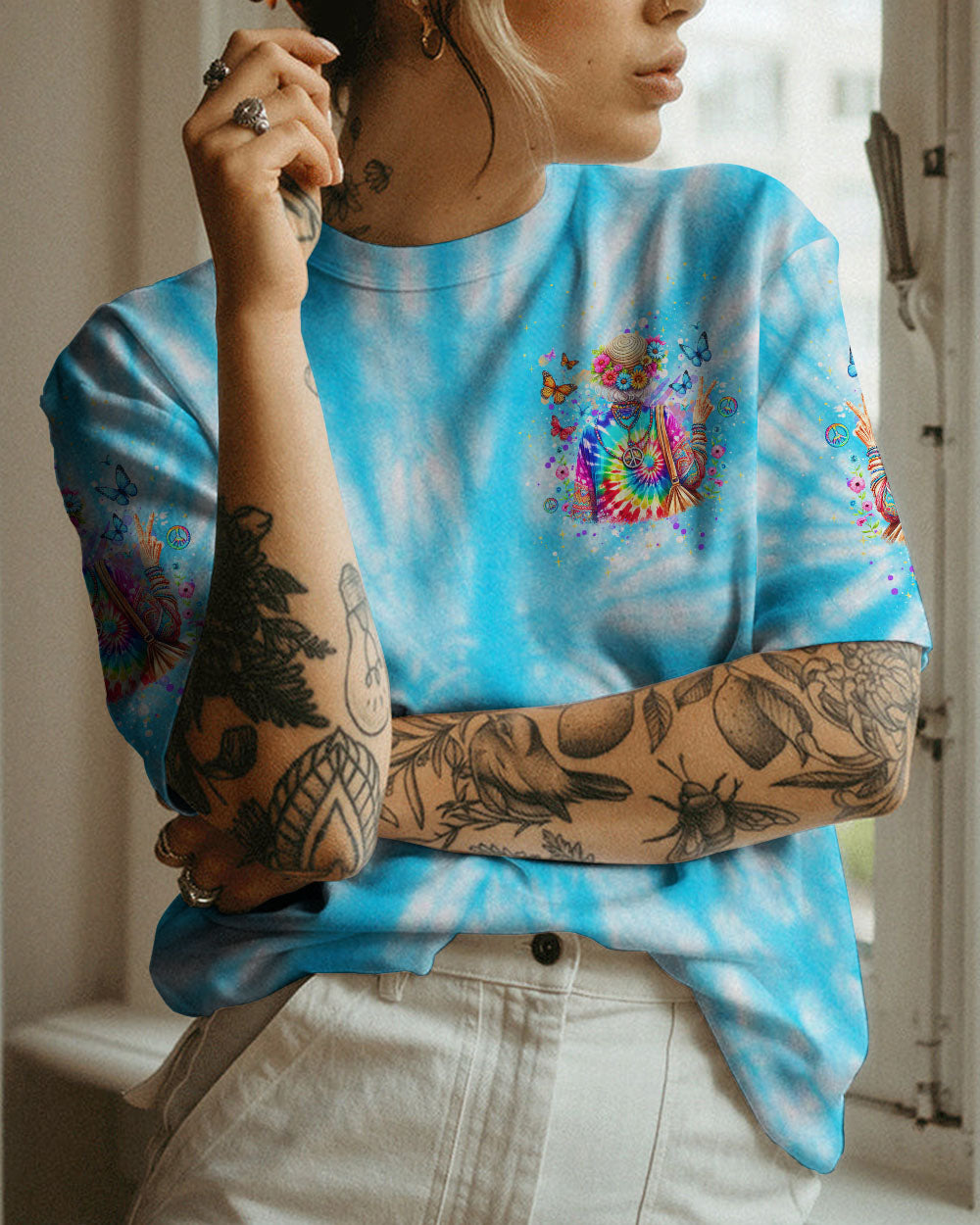 OLD HIPPIES DON'T DIE HIPPIE GRANDMAS ALL OVER PRINT - YHDU1812232